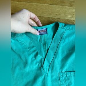Cherokee surgical green scrub top